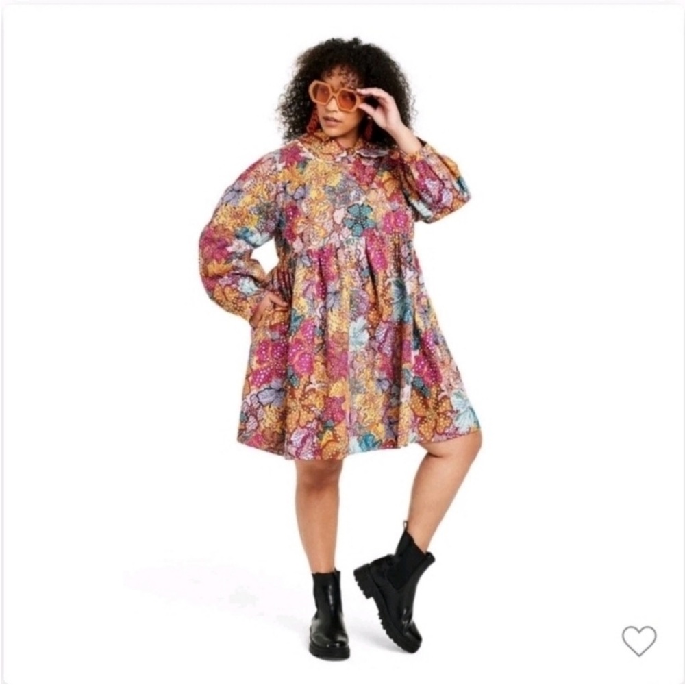 Colorful Floral Women's Dress
